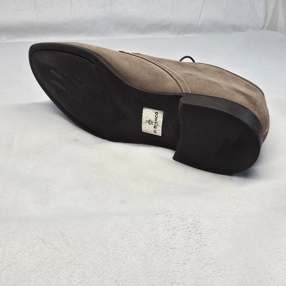 Di Bianco Suede Chukka Boots Men Size 8.5 Made In Italy Brown‎